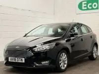 Käytetty Ford Focus Titanium 100 HP (73 kW) 2018 Musta Viistoperä