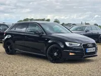 Used Audi A3 Sportback S-Line 2015 Black Hatchback