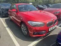 Used BMW 120 Sport Line 2018 Red Hatchback