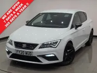 Used Seat Leon Black Edition 150 HP (110 kW) 2020 White Hatchback