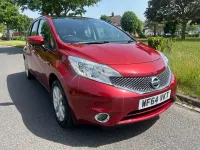 Used Nissan Note Acenta Premium 98 HP (72 kW) 2014 Red Hatchback