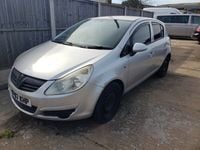 Used Vauxhall Corsa 59 HP (43 kW) 2007 Silver Hatchback
