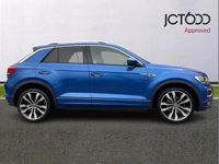 Used VW T-Roc R-line 150 HP (110 kW) 2021 Blue SUV