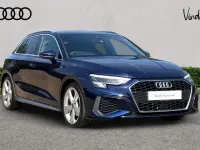 Used Audi A3 S-Line 108 HP (79 kW) 2023 Blue Sedan