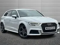 Used Audi A3 S-Line 150 HP (110 kW) 2018 White Sedan
