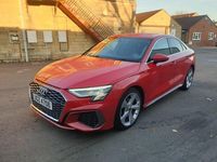 Used Audi A3 S-Line 116 HP (85 kW) 2021 Red Sedan