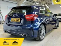 Used Mercedes A180 AMG line 122 HP (89 kW) 2017 Blue Hatchback