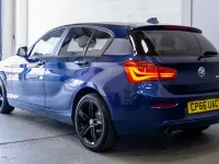 Used BMW 118 Sport Line 136 HP (100 kW) 2016 Blue Hatchback