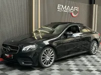 Begagnad Mercedes E220 AMG line 2018 Svart Sportkupé