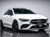 Used Mercedes CLA35 AMG Premium Plus 306 HP (225 kW) 2019 White Coupe