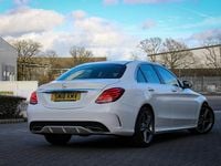 Used Mercedes C220 AMG line 2018 White Sedan