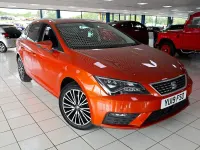 Used Seat Leon ST XCELLENCE Lux 130 HP (95 kW) 2019 Eclipse orange Estate