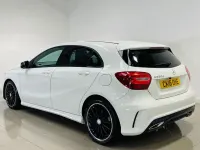Used Mercedes A200 AMG line 136 HP (100 kW) 2016 White Hatchback