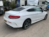 Used Mercedes C200 AMG line 2018 White Coupe