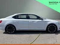 Used Skoda Superb SportlinePlus 140 HP (102 kW) 2020 Moon white metallic Hatchback