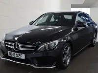 Used Mercedes C200 AMG line 184 HP (135 kW) 2018 Black Sedan