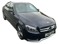 Used Mercedes C220 AMG line 170 HP (125 kW) 2016 Blue Sedan