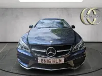 Used Mercedes E200 AMG line 184 HP (135 kW) 2016 Blue Cabriolet