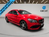 Used Mercedes CLA200 AMG line 136 HP (100 kW) 2018 Red Sedan