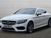 Used Mercedes C220 AMG Line Premium Plus 170 HP (125 kW) 2017 White Coupe