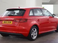 Used Audi A3 Black Edition 2016 Red Hatchback