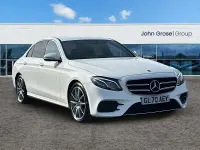 Used Mercedes E220 AMG line 2020 White Sedan
