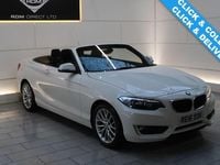 Used BMW 218 Comfort Edition 136 HP (100 kW) 2016 White Cabriolet