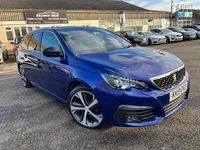 Used Peugeot 308 GT-line 130 HP (95 kW) 2019 Blue Estate
