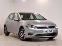 Used VW Golf VII SE 125 HP (91 kW) 2017 Silver Hatchback