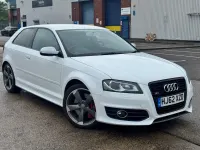Begagnad Audi S3 Sportback Black Edition 2012 Vit Halvkombi