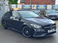 Used Mercedes CLA220 Shooting Brake AMG line 177 HP (130 kW) 2017 Black Estate