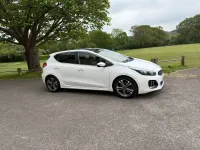 Used Kia Ceed GT-Line S 136 HP (100 kW) 2018 White Hatchback