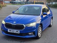Begagnad Skoda Fabia Comfort 2022 Blå Halvkombi