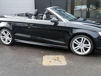 Used Audi Cabriolet S-Line 150 HP (110 kW) 2014 Black Cabriolet