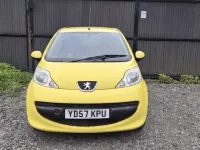 Used Peugeot 107 68 HP (50 kW) 2007 Yellow Hatchback