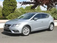 Used Seat Leon SE Technology 110 HP (80 kW) 2018 Silver Hatchback