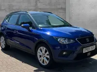 Used Seat Arona SE Technology 95 HP (69 kW) 2020 Metallic  mystery blue with grey roof SUV