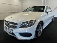 Used Mercedes C220 AMG line 170 HP (125 kW) 2018 White Coupe