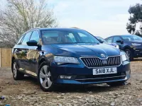 Used Skoda Superb SE 120 HP (88 kW) 2018 Blue Estate