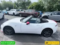 Used Mazda MX5 131 HP (96 kW) 2016 White Cabriolet