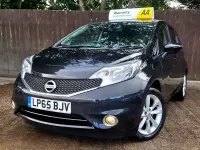 Used Nissan Note S 98 HP (72 kW) 2016 Black Hatchback