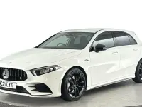 Used Mercedes A35 AMG Premium 306 HP (225 kW) 2021 White Hatchback