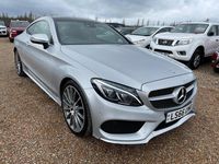 Used Mercedes C220 AMG Line Premium 170 HP (125 kW) 2016 Silver Coupe