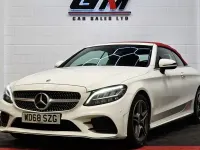 Usado Mercedes C200 AMG line 198 HP (145 kW) 2019 Branco Cabrios