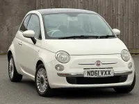 Used Fiat 500 Lounge 69 HP (50 kW) 2012 White Hatchback