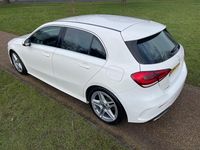 Used Mercedes A250 AMG line 224 HP (164 kW) 2018 White Hatchback