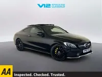 Used Mercedes C220 AMG Line Premium 170 HP (125 kW) 2017 Black Coupe