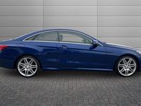 Used Mercedes E220 AMG line 177 HP (130 kW) 2017 Blue Coupe