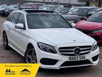 Used Mercedes C220 AMG line 170 HP (125 kW) 2026 White Estate