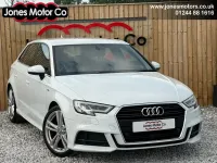 Used Audi A3 Sportback S-Line 150 HP (110 kW) 2017 White Hatchback